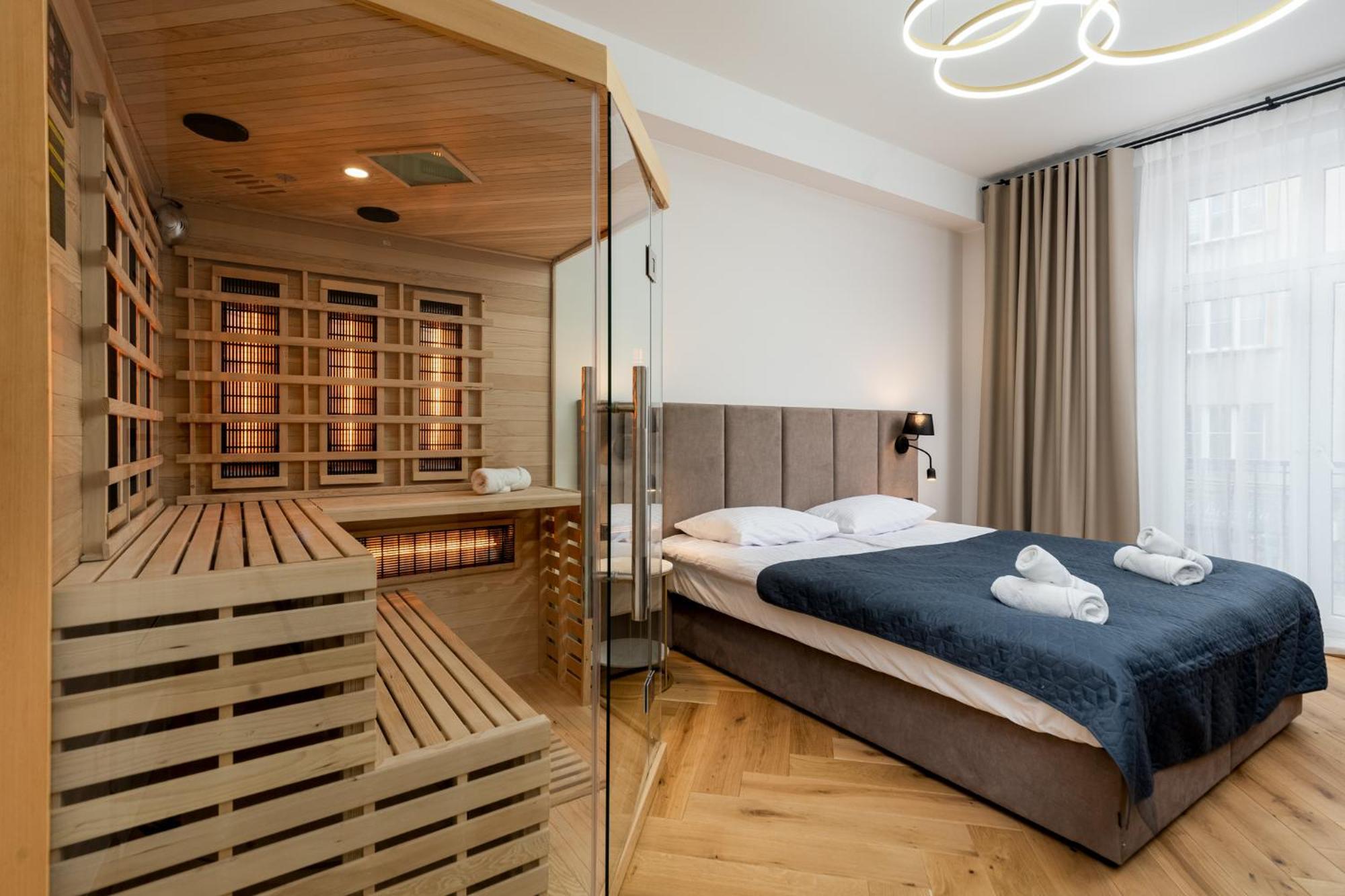Apartment Bedrooms With Sauna&bath And Free Parking Krakau